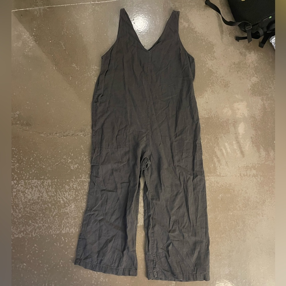 Universal Thread Gray Jumpsuit Relaxed Fit Wide-Leg